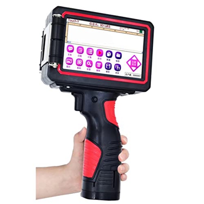 WSXKA Impresora de Mano, Impresora de inyección de Tinta portátil de 1 Pulgada con Pantalla táctil de 5 Pulgadas para etiquetar Datos Variables, etc. 