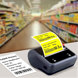 MEHAOC Impresora De Teléfono Móvil Smart Label, Impresora Térmica Portátil Bluetooth Sin Tinta, Compatible con Windows iOS Android, para Listado De Tr en oferta