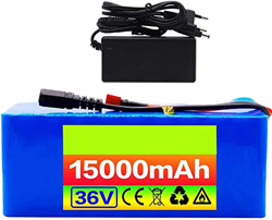 stdpcxz 36V 15Ah Batería De Litio 10S3P 21700 500W Batería De Bicicleta Eléctrica Batería De Alta Potencia E-Bike Bicicleta Eléctrica BMS + Cargador D precio