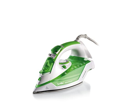 Ariete 6193 - Plancha de vapor, función ECO, 2400 W, capacidad del depósito 350 ml, Planchado en seco, botón spray, blanco