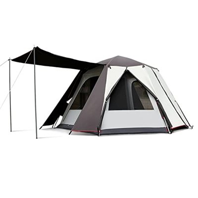 GLWANJG Carpa De Seis Lados De Doble Capa Carpa De Lujo Engrosada a Prueba De Viento Y Lluvia Adecuada para Muchas Personas Al Aire Libre Equipo De Tu