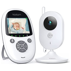 Vigilabebés, Yoton Vigilabebés Cámara de Monitor de Bebé y Video Vigilancia con 2.4" 800mAh, Modo VOX/8 Nanas/Comunicación Bidireccional/Recargable precio