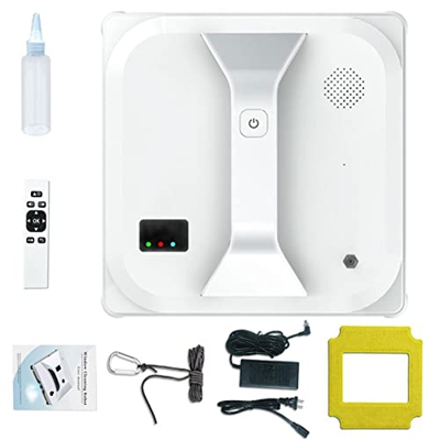 Robot de Limpieza de Ventanas automático, Robot de Limpieza de Ventanas portátil, con Control Remoto, detección de Bordes, Adecuado para Robot de Limp