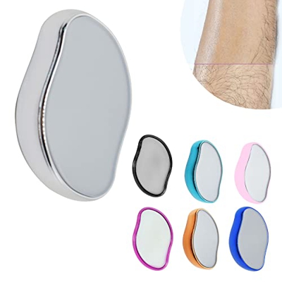 Borrador de pelo de cristal, herramienta de depilación sin dolor, depilación física con depiladora, removedor de vello mágico rápido y fácil para cara