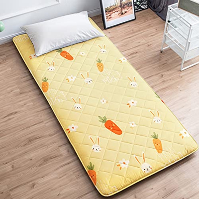 KKCD Tatami Japonés Portátil Colchoneta De Piso Colchón Futón De Algodón Cojín De Dormir para Niños Cama Piso Enrollable Plegable para Acampar Dormito