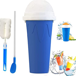 Slushie Maker Cup Magic Quick Frozen Smoothies Cup Cooling Cup, Double Layer Squeeze Cup Slushy Maker Cup Homemade Milkshake Ice Cream Maker para Niño precio