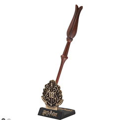 Cinereplicas Harry Potter - Pluma varita mágica Luna Lovegood con soporte y lenticular marcapáginas - Licencia Oficial en oferta