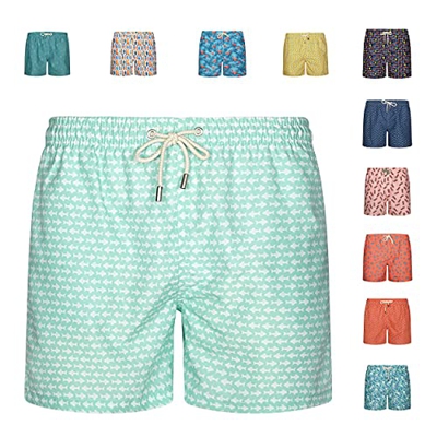 Blue coast yachting Bañador Hombre Estampado Secado Rápido