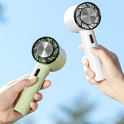 LvSenLin Mini Ventilador USB, Aire Acondicionado portátil para Exteriores, batería de 2200mAh, Ventilador inalámbrico Recargable de compresa fría, por