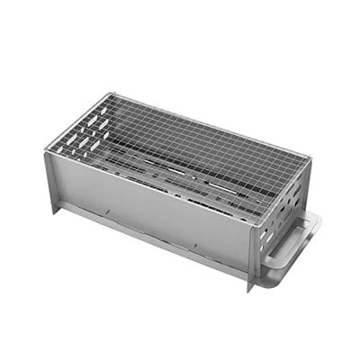 Parrilla portátil de acero inoxidable, parrillas plegables para cocinar al aire libre, carbón, parrillas para cocinar al aire libre para viajar, picni