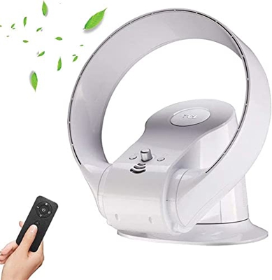 CASEWIND Ventilador de Pared sin Rotor con Mando a Distancia, silencioso, Ventilador eléctrico oscilante sin Viento, fácil de Limpiar