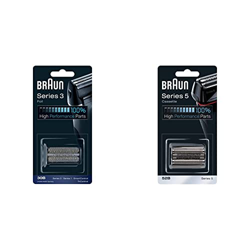 Braun 30B Láminas de recambio para afeitadoras + Cassette 52B Recambio para afeitadora eléctrica hombre Series 5, compatible con nueva generación de S características