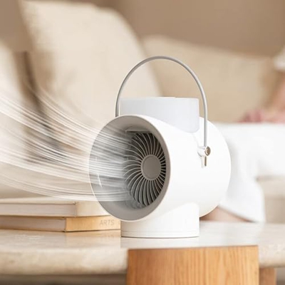 LvSenLin Electrodomésticos multifuncionales creativos, Aire Acondicionado de Mesa Recargable por USB, Ventilador de refrigeración por Agua con humidif
