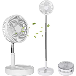 LvSenLin Ventilador portátil USB Recargable Plegable telescópico Ventilador de pie Mini Ventiladores para el hogar Aire Acondicionado para Acampar al  precio