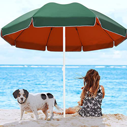 FAPCW Sombrilla de Playa Grande, Parasol Ajustable para Exteriores con Tiempo de Picnic con protección UV Upf30+, Parasol Resistente al Viento para Pl características