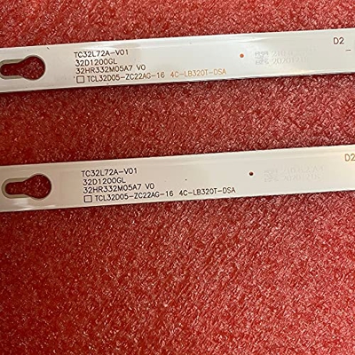 2 uds barra LED para L32M5-5ARU TCL 32S6500S 32S6500 32S5300 32D1200 Philco ptptv32d12 dsdsr V2 V2 (Color : CHINA)