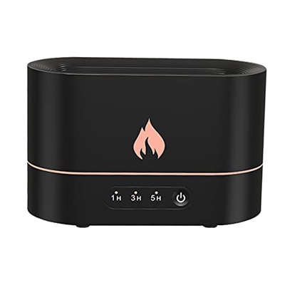 Yepar Humidificador de aire portátil con difusor de aromaterapia realista para hacer niebla de llama, USB para el hogar, sala de estar, spa, oficina, 