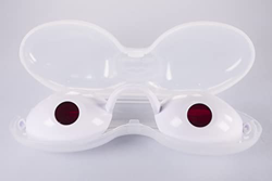 VISION 2 - Protector ocular para cabinas solárium UVA y UVB. Ideales para playa y piscina. (Blanco) características