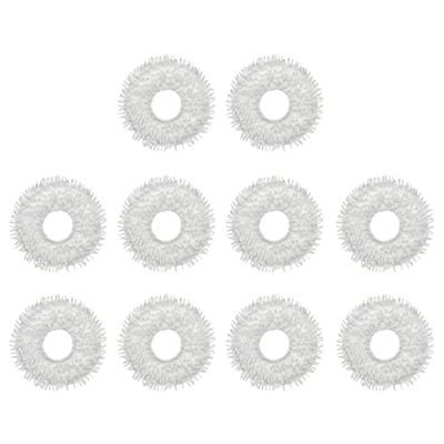 Yepar 10 piezas de trapeador para robot de barrido Bot W10 / W10 accesorios de aspirador de repuesto para mopa pad