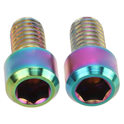 Perno de Fijación de Cable de Freno de Disco, Aleación de Titanio M6x10mm Tornillo de Fijación de Cable de Freno de Disco de Bicicleta de Alta Resiste características