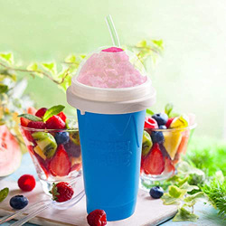 Slushie Maker Cup, Magic Quick Frozen Smoothies Cup Cooling Cup, Double Layer Squeeze Cup Slushy Maker, Hecho En Casa para Niños Y Familia características