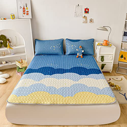 Sábana De Verano Colchoneta De Seda De Hielo Suave Y Cómoda Colchón De Látex Ropa De Cama Colchoneta Transpirable De Tres Piezas para Un Sueño Cómodo, precio