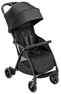 CAM Il Mondo del Bambino - art.827/T190 - Silla de paseo ultraligero y ultracompacto Giramondo - ideal de 0 a 4 anni - solo 5.3 kg - NEGRO SPORT