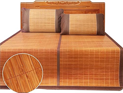 Alfombras para dormir de verano Topper de enfriamiento de la almohadilla de la almohadilla de colchón, juego de bambú de dormir de verano, planta de s