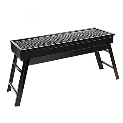 LPY BBQ Grill Plegable instantáneo y fácilmente portátil Barbacoa Plegable Parrilla de carbón Barbacoa portátil de Acero Inoxidable Parrilla pequeña J