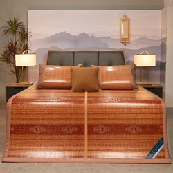 Alfombras para dormir de verano Metera de cama de bambú de verano for dormir, colchón de bambú de enfriamiento plegable, alfombrilla de enfriamiento a en oferta