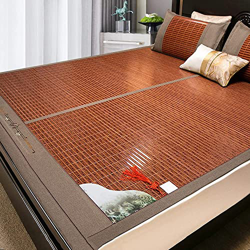 Alfombras para dormir de verano Bambú de verano topper colchón de enfriamiento colchón de enfriamiento anti-deslizamiento colchador de bambú plegable  características