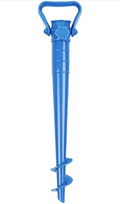 Genérico Soporte para sombrilla de Playa, Base sombrilla de Playa Azul 43cm