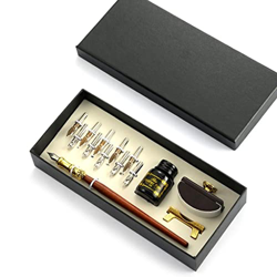 n/a Vintage Dip Pen Fuente Fountain Tinta DE Escritura 10 NIBS Ink BLOTTER Caja de Regalo CALIGRÁTICA DE PAPELIOS Suministros Escolares (Color : C) características