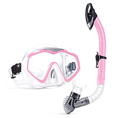 Samnuerly Máscaras de Buceo Buceo a Prueba de Agua Profesional Equipo de Buceo Libre a Prueba de Agua para Adultos 3 Colores de máscaras de natación M