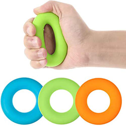 FMOPQ 3 Anillos de Refuerzo de Agarre de Mano Hinchable, ejercitador Muscular, 3 Niveles de Juego de Entrenamiento de Resistencia para Entrenamiento d características