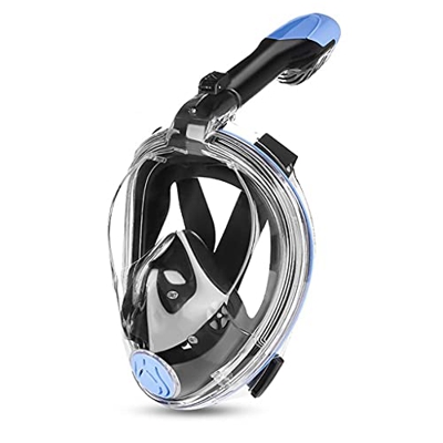 Samnuerly Máscaras de Buceo Buceo Científico Anti-vaho Scuba Equipado con Equipo de Snorkel a Prueba de Agua Natación para Adultos (Color : A, Tamaño 