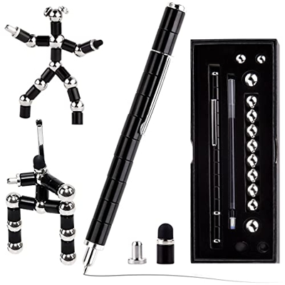 Bolígrafo Magnético, Bolígrafo MagnéTico de Descompresión, Fidget Pen, Bolígrafo Lápiz Táctil, Magnetic Pen, Strato Pen para Regalo Creativo, Juguetes