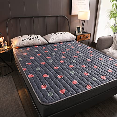 Colchón de Piso Tatami Tapete de Piso Colchón portátil para Acampar Colchoneta para Dormir para Estudiantes Tumbona Enrollable Plegable para el Piso S