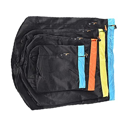 SouiWuzi Saco de Material de compresión, Material de compresión Sack Bag Mesh Storage Bolsa Liviana para Acampar al Aire Libre 4 Piezas