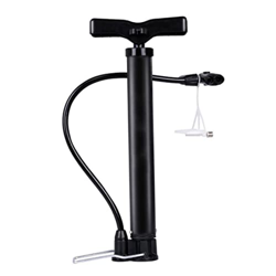 Eyccier Bomba de Piso de Bicicleta portátil Presta y válvulas Schrader Mini Bicicleta Bomba de Aire de Aire 120 PSI con Bomba de Aguja de Bola Bomba d características