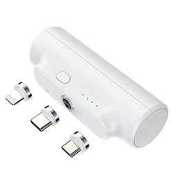 Lidoloka mini cargador portátil 3000mAh compacto de energía móvil tres en uno tesoro de carga es compatible con iPhone 13/13pro/13pro Max/12/12pro Max en oferta