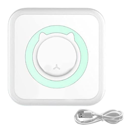 Yoyakie Impresora térmica de Bolsillo Mini Impresora de Pregunta Incorrecta portátil Impresión de impresión inalámbrica sin Tinta, Impresora de Pregun en oferta