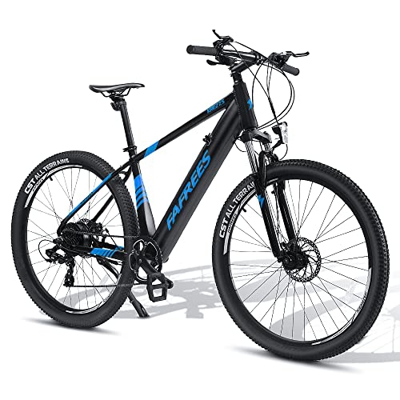 Fafrees KRE27.5 Ciclomotor eléctrico Bicicleta 27.5"250W Adulto E-Bike con 36V 10Ah Batería extraíble 3 Velocidad de Engranaje, Azul/Negro
