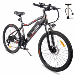 Bicicleta eléctrica Fafrees, Bicicleta de montaña eléctrica de 26", batería de 350W, 48V, 11,6 Ah de Capacidad, Shimano 7S, Adulto Unisex, Negro características