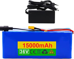 stdpcxz Batería Bicicleta Eléctrica 36V 15000Mah Batería Iones Litio 15Ah Batería Recargable con 42V Cargador Apto para 500W Scooters Eléctricos Silla características