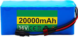 stdpcxz con 42V Cargador + BMS 36V 20Ah Batería De Iones De Litio E-Bike Bicicleta Eléctrica 10S4P 215 * 72 * 96Mm Ebike Paquete Baterías 36 20Ah,Xt60 en oferta