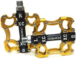 Pedales de bicicleta, pedales de rodamiento sellados, pedales de bicicleta MTB BMX Sellado 3 tacos de rodamiento PEGS Bicicletas Aluminio Aleación Roa características