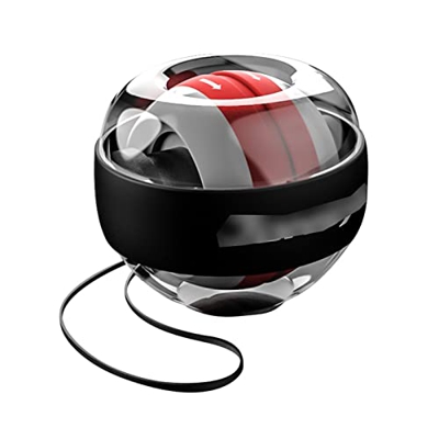 FMOPQ Bola de giroscopio, Entrenador de Fuerza de Agarre de Mano, Bola de muñeca eléctrica con Contador LCD Digital, Bola de Gravedad de Agarre de Bra