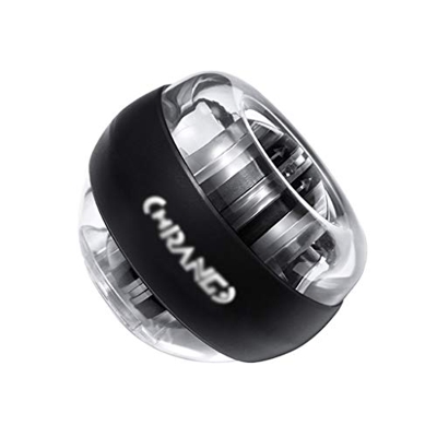 FMOPQ Auto-Start Wrist Power Gyro Ball, Heavy Metal Gyro Ball con luz LED, para Brazos más Fuertes Dedos Hueso de la muñeca