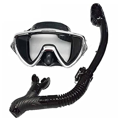 Samnuerly Máscaras de Buceo Equipo de esnórquel Resistente a caídas y Duradero Cómodo Buceo Conjunto de esnórquel Completamente seco Material de Resin